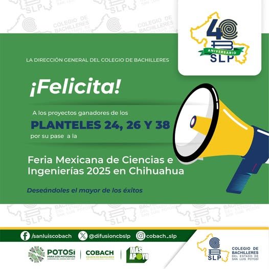 Colegio de Bachilleres felicita a las y los jóvene...