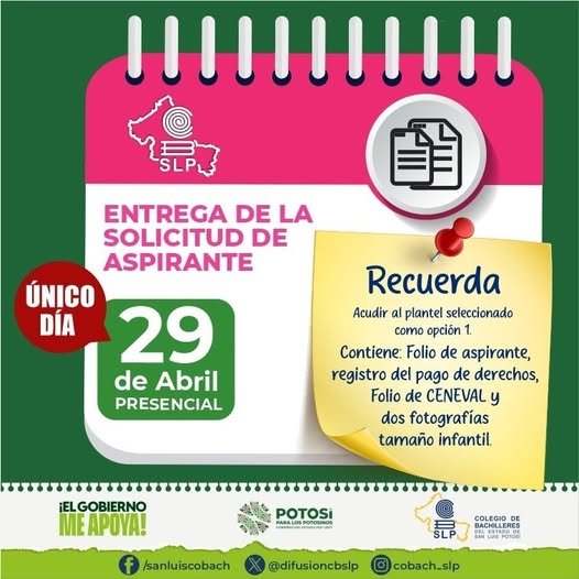 ¡Atención aspirantes!