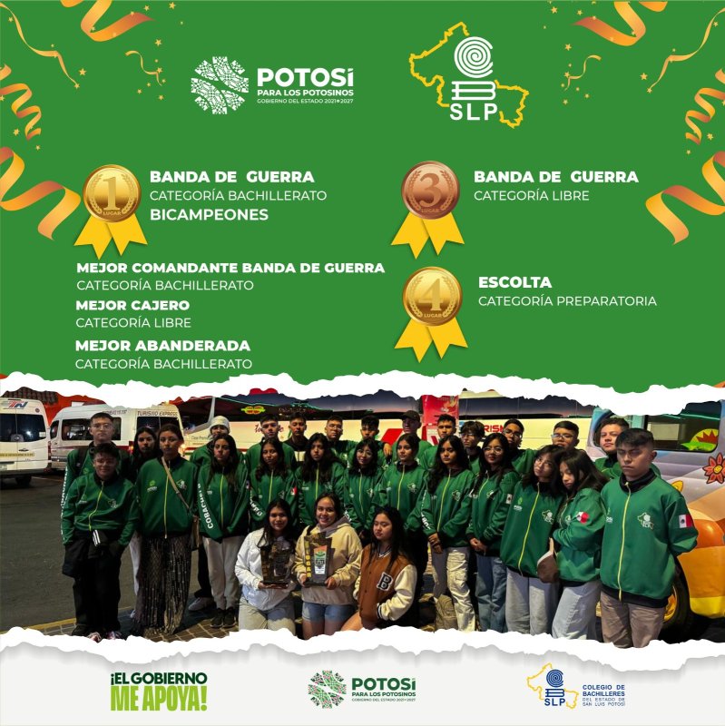 Plantel 28, San Luis V, dejando huella a nivel nac...