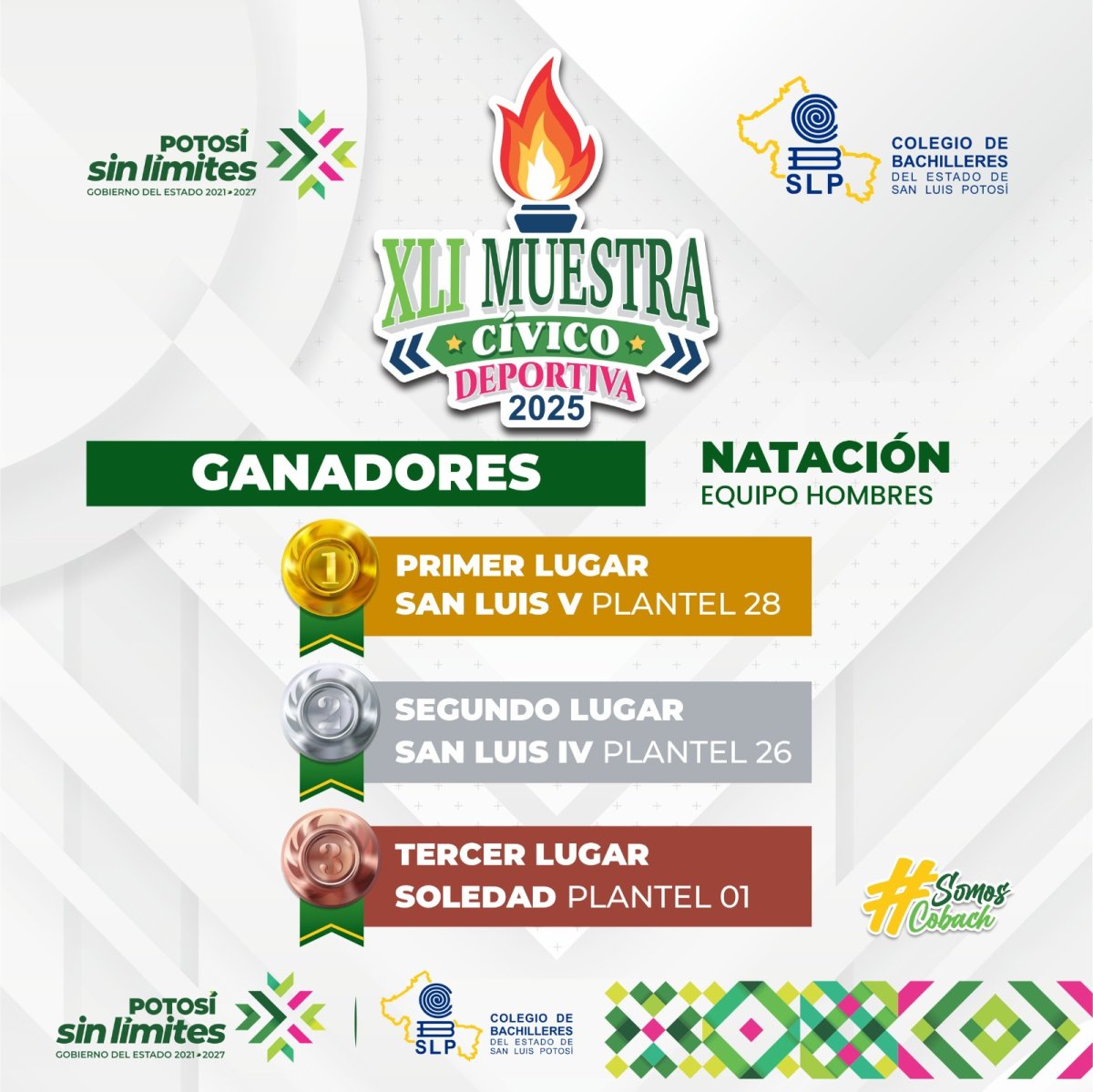 Ganadores de la disciplina de Natación – XLI Muest...