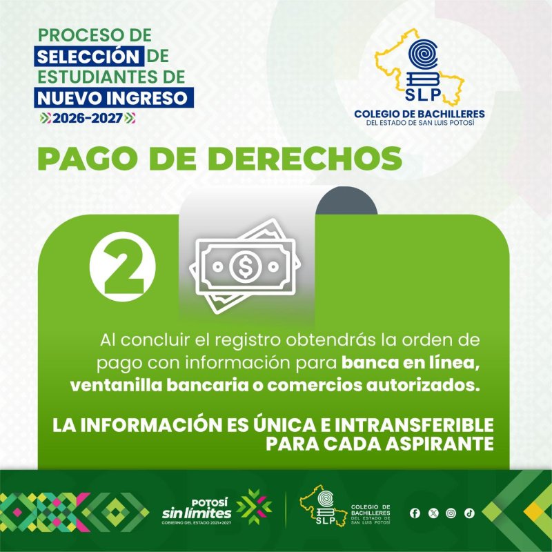 Admisión 2026 COBACH SLP 