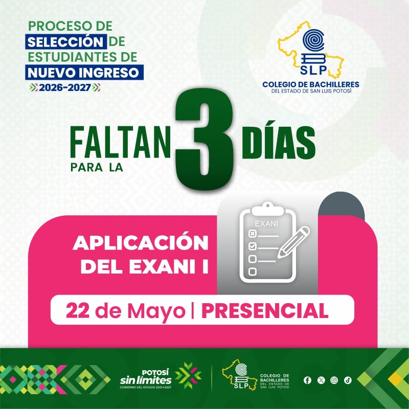 ¡Atención aspirantes a nuevo ingreso 2026-2027! 