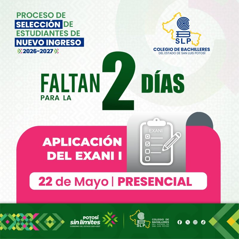 ¡Atención aspirantes a nuevo ingreso 2026-2027!