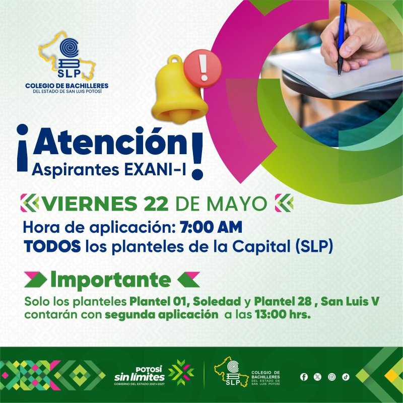 ¡Atención aspirantes!