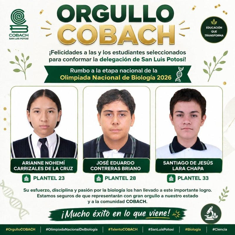 ¡Felicidades, talento COBACH! 