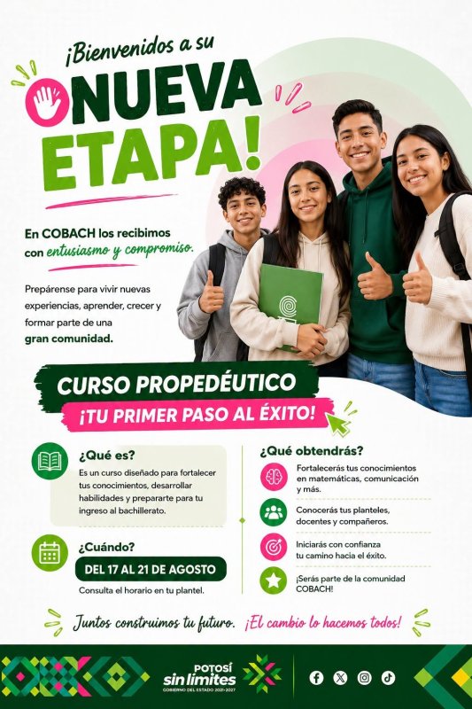 ¡EN COBACH NUEVA ETAPA, NUEVOS RETOS! 